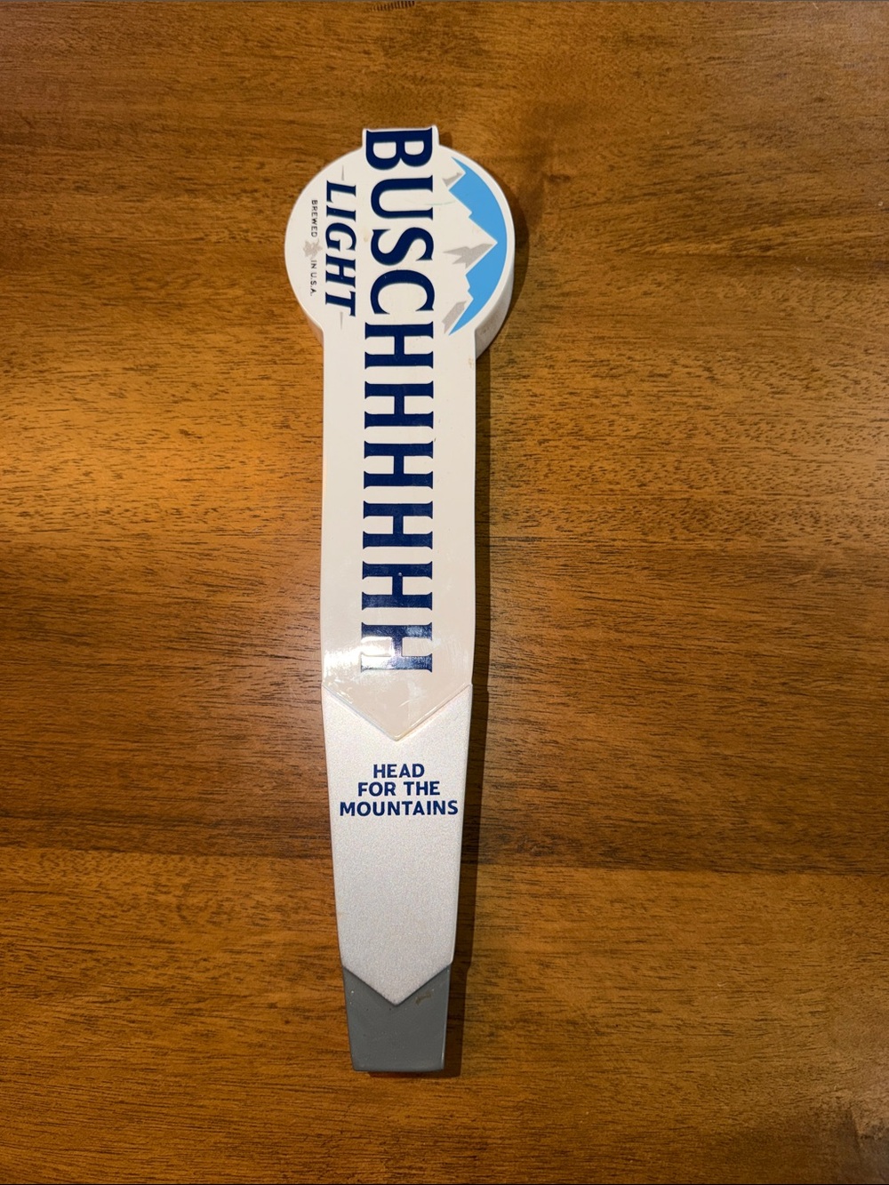 Busch Light Tap Handle in White and Blue